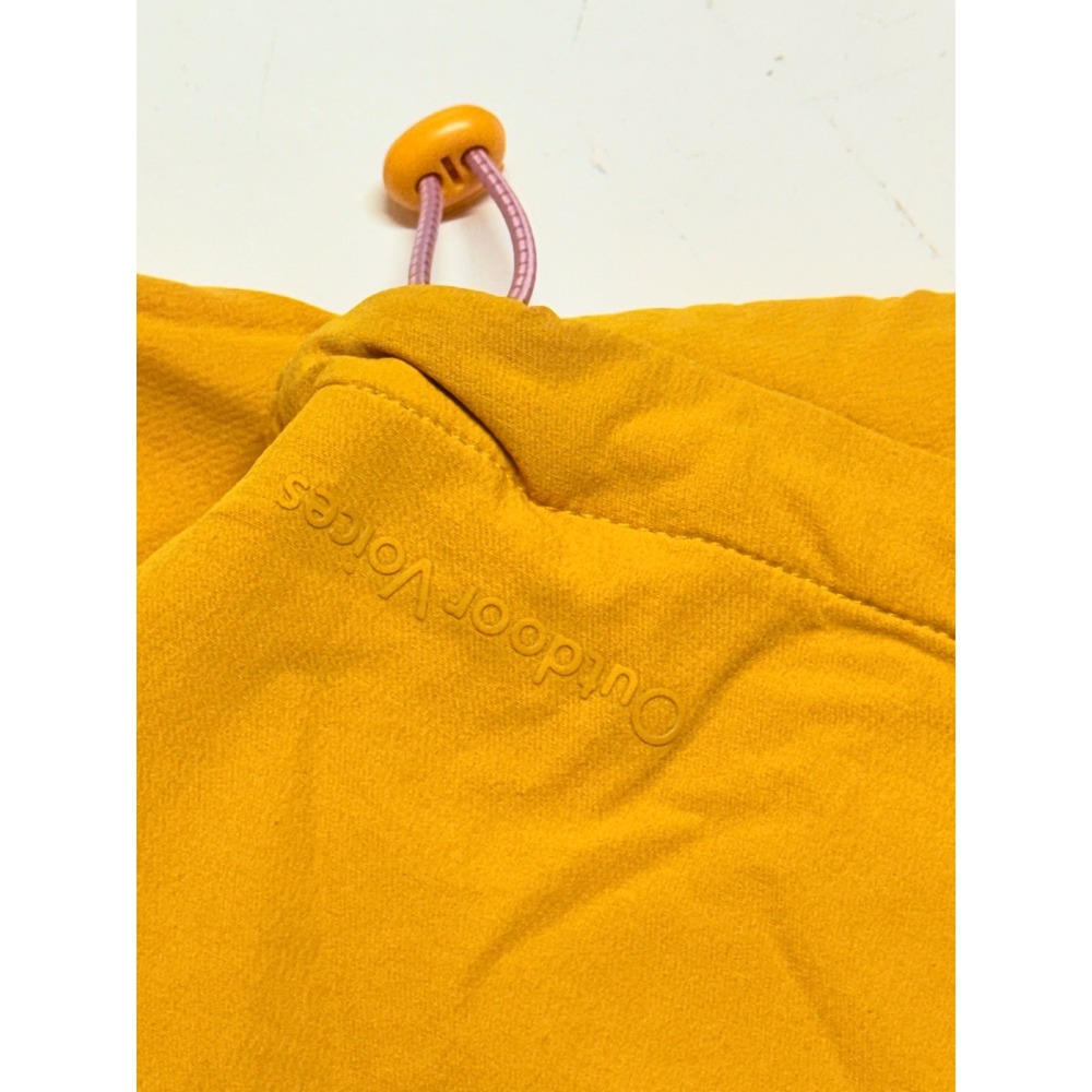 Outdoor Voices MegaFleece Full Zip Jacket Amber Yellow Mens Size Medium RN147908 - Picture 4 of 5